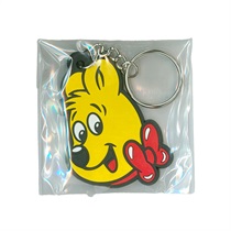 RUBBER KEYCHAIN (HARIBO GOLDBEAR FACE)