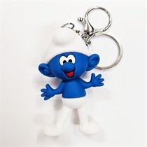 3D RUBBER KEYCHAIN (SMURF)