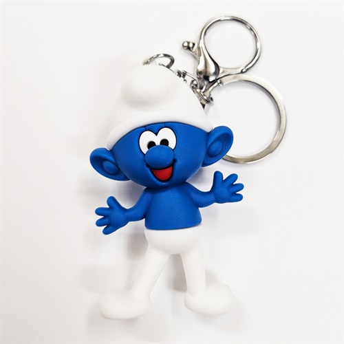 3D RUBBER KEYCHAIN (SMURF)