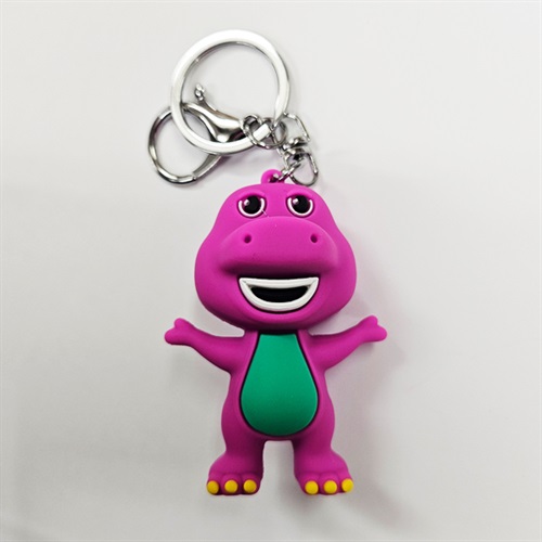 3D RUBBER KEYCHAIN (BARNEY)