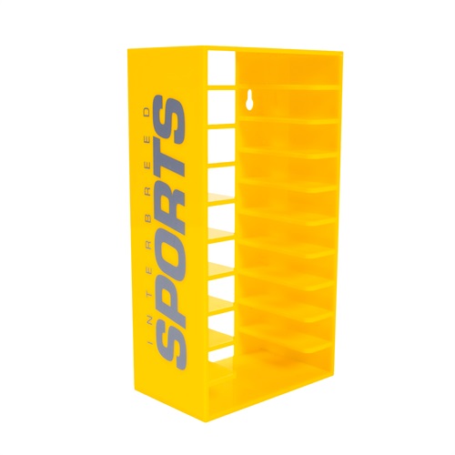 IB RECORDS CASSETTE TAPE RACK / YELLOW