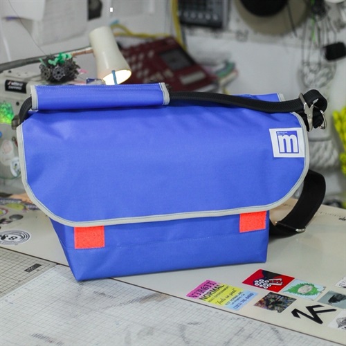 MESSENGER RECORD BAG(BLUE & ORANGE)