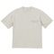M RETRO FONT EMBROIDERY TEE FROST GRAY (M)