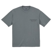 M RETRO FONT EMBROIDERY TEE STONE GREEN (L)
