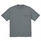 M RETRO FONT EMBROIDERY TEE STONE GREEN (M)