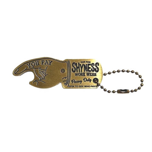 SHYNESS YOU PAY SPINNER KEY CHAIN