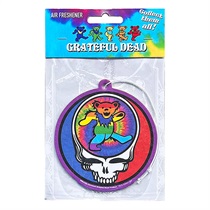 GRATEFUL DEAD BEAR AIR FRESHENER (ICE BLACK)
