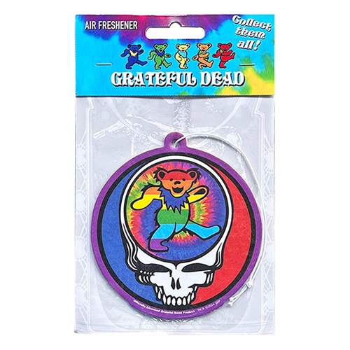 GRATEFUL DEAD BEAR AIR FRESHENER (ICE BLACK)