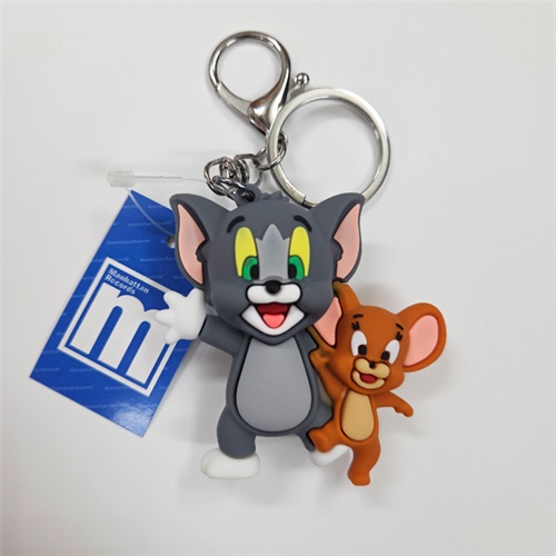 3D RUBBER KEYCHAIN (TOM AND JERRY)