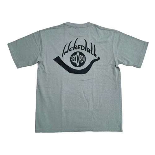 INCREDIBLE RECORDS TEE STONE GREEN (L)