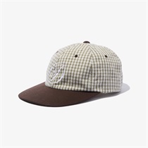 SCRIPT LOW BALL CAP (PLAID)