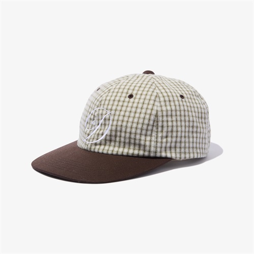 SCRIPT LOW BALL CAP (PLAID)