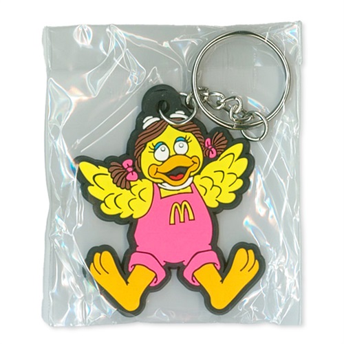 RUBBER KEYCHAIN (MCDONALD'S BIRDIE)
