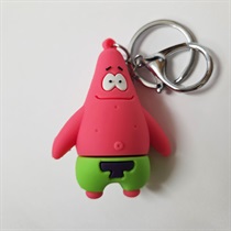 3D RUBBER KEYCHAIN (PATRICK STAR)
