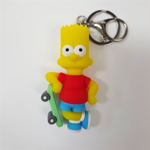 3D RUBBER KEYCHAIN (BART SIMPSON)