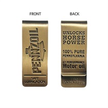 BRASS MONEY CLIP (PENNZOIL)