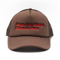 JEEP LEX MESH CAP (DARK BROWN×RED)