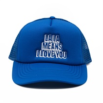 LALA MEANS MESH CAP (BLUE×WHITE)