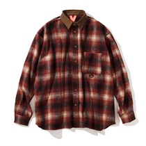 GRAND BROWN SHIRT (BURGUNDY: L)