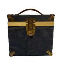 VINTAGE 45’S RECORD CASE (DENIM) (USED)