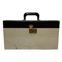 VINTAGE RECORD CASE (BLK/W) (USED)