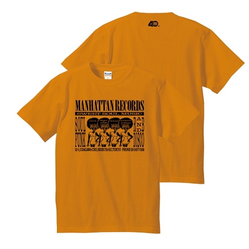 MANHATTAN 40th: 復刻ショッパーTEE (ORANGE X BLACK) SIZE: XL